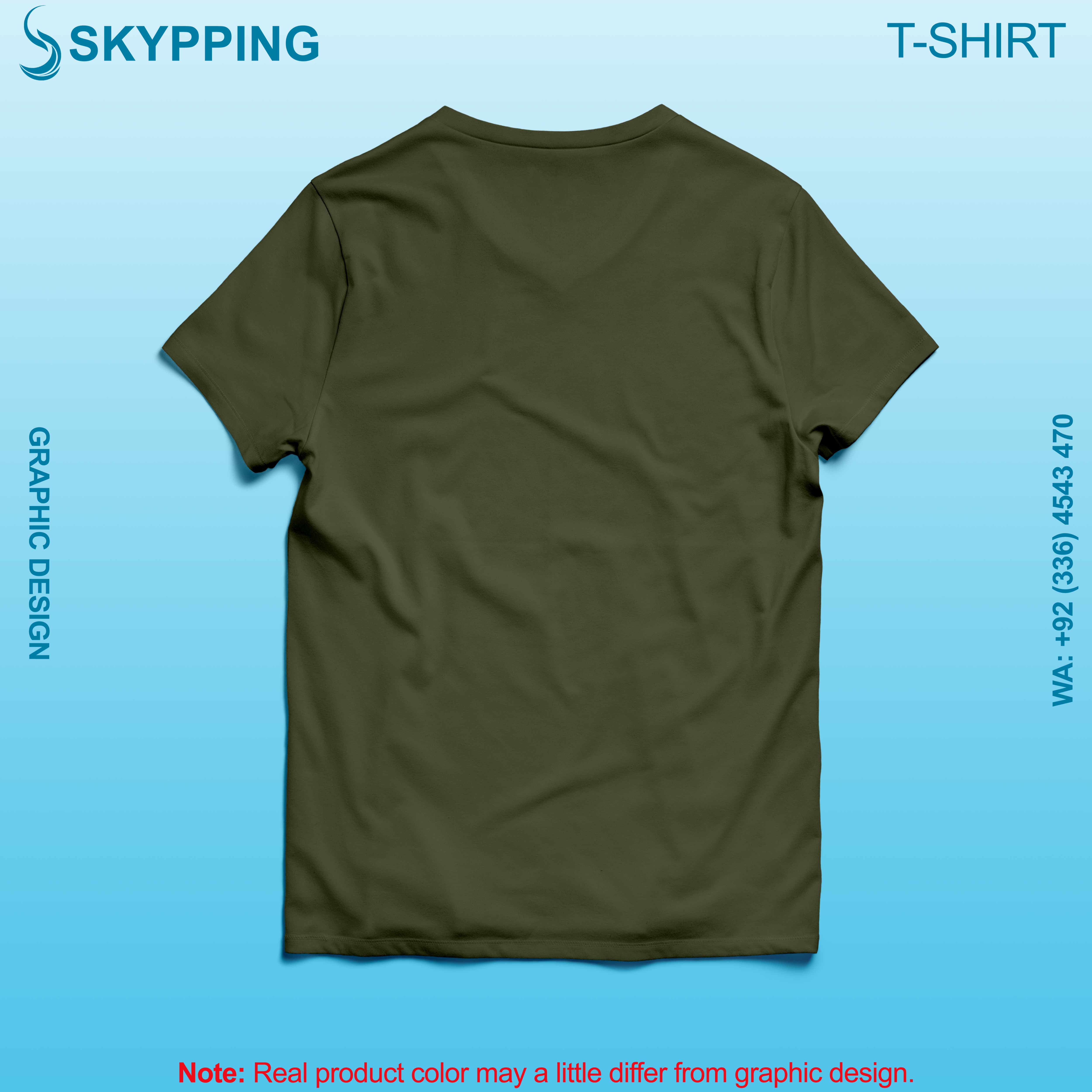 V-Neck Short set-in style sleeve long length t-shirt with shoulder panel for men